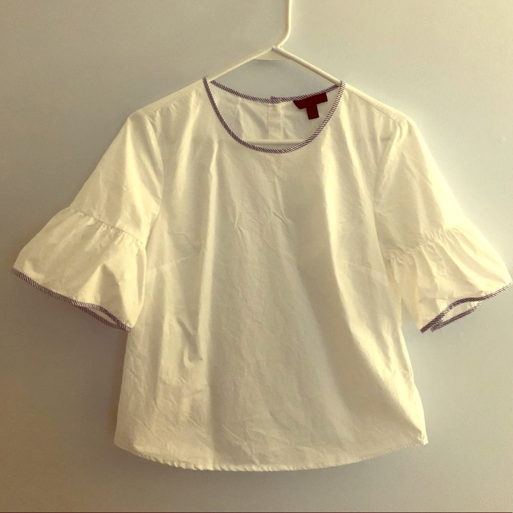 J Crew White Poplin Shirt